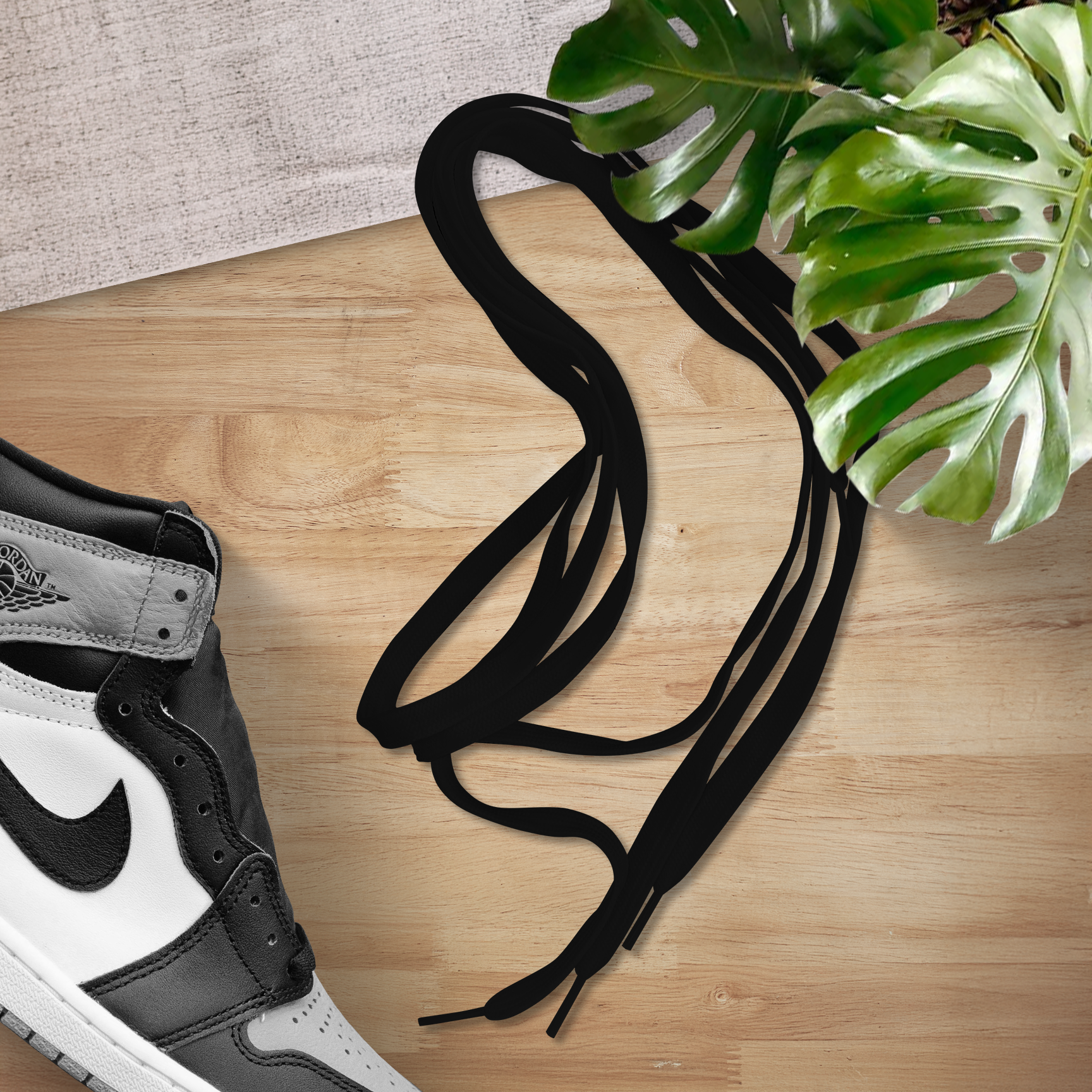 jordan 1 laces black